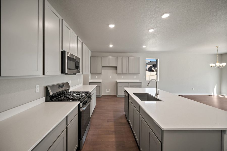 Furnished interior view inside a new home in Aspen Ranch, Fountain (Image 4).