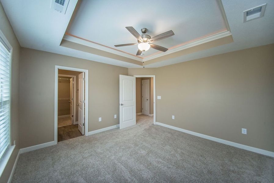 Representative unfurnished interior of a home built from the Reynolds by Enchanted Homes in Hampshire Heights, Moore (Image 37).