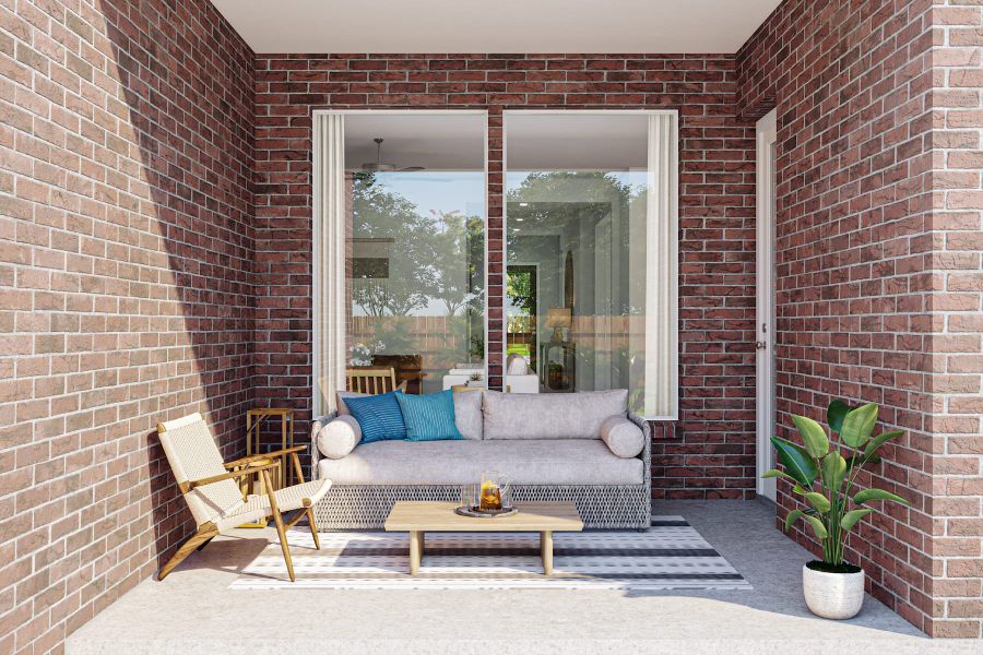 Representative exterior details of a home built from the Starling by Tri Pointe Homes in Oakhill Reserve, Tomball (Image 3).