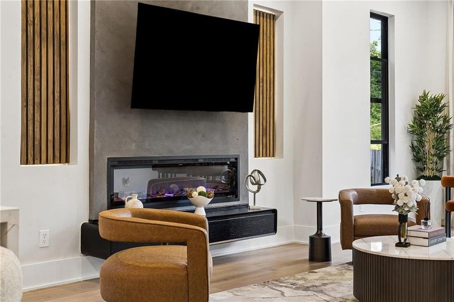 Furnished interior view inside a new home in , Atlanta (Image 13).