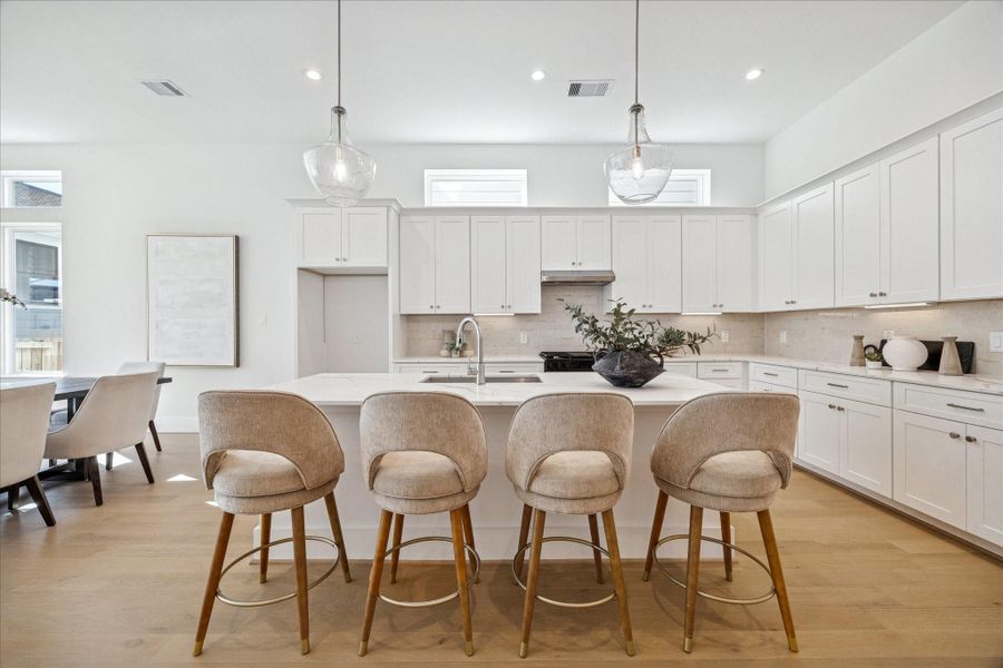 Furnished interior view inside a new home in , Houston (Image 17).
