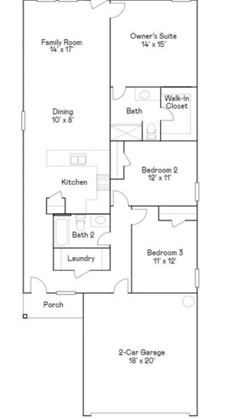 2D floor plan layout of this home in Anniston, Katy, TX (Image 2). 2D floor plan layout of this home in Anniston, Katy, TX (Image 2).
