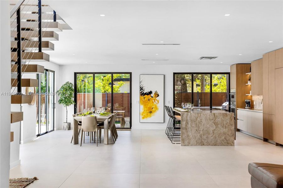 Furnished interior view inside a new home in , Miami (Image 62).