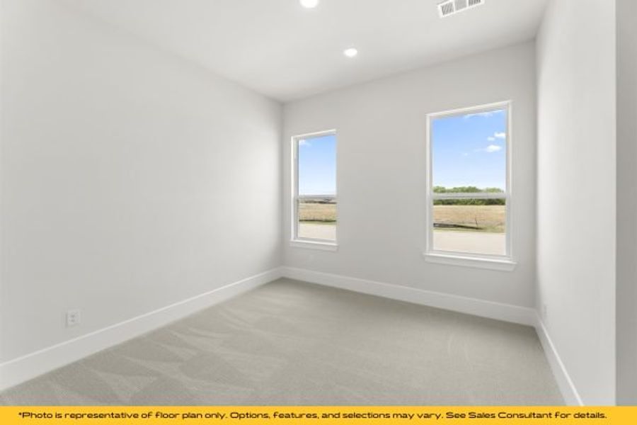 Representative unfurnished interior of a home built from the St Lucia by Stonefield Homes in Heath Golf and Yacht Club, Rockwall (Image 22).