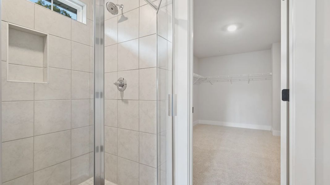 Representative furnished interior of a home built from the Stonefield - Finished Basement by DRB Homes in Pinebrook, Woodruff (Image 25).