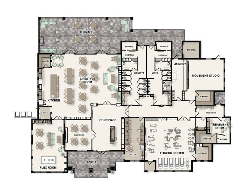 2D floor plan layout of this home in Westview Community Group Page, Kissimmee, FL (Image 5).