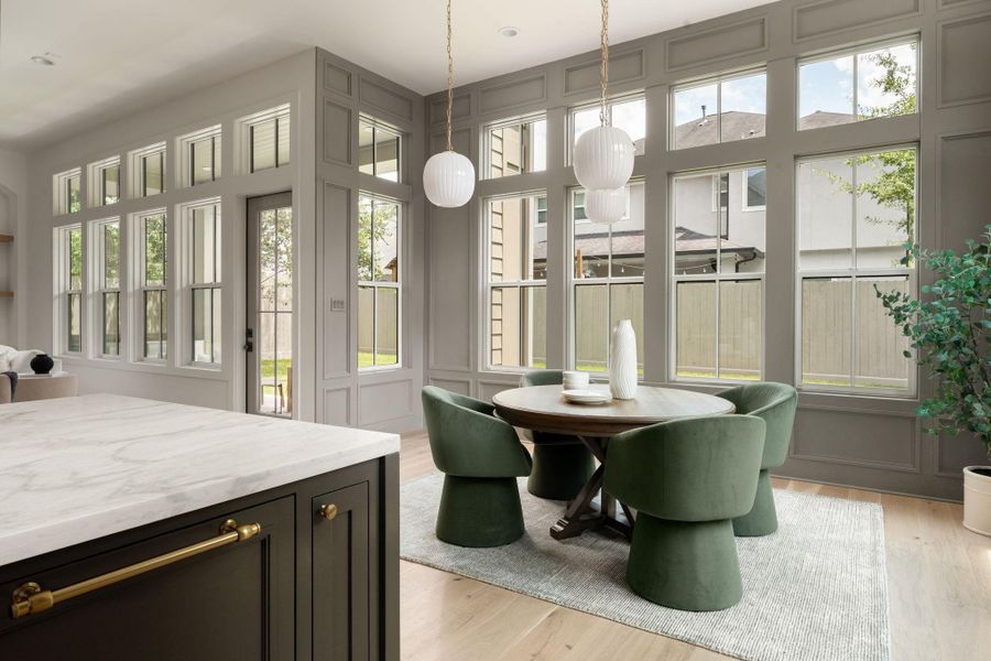 Furnished interior view inside a new home in , Houston (Image 23).