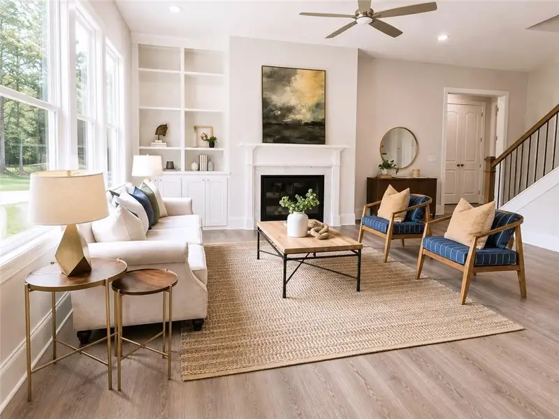 Furnished interior view inside a new home in Ashbury Commons, Powder Springs (Image 39).