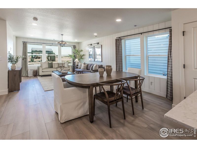 EXAMPLE PHOTO: DINING ROOM AND LIVING ROOM