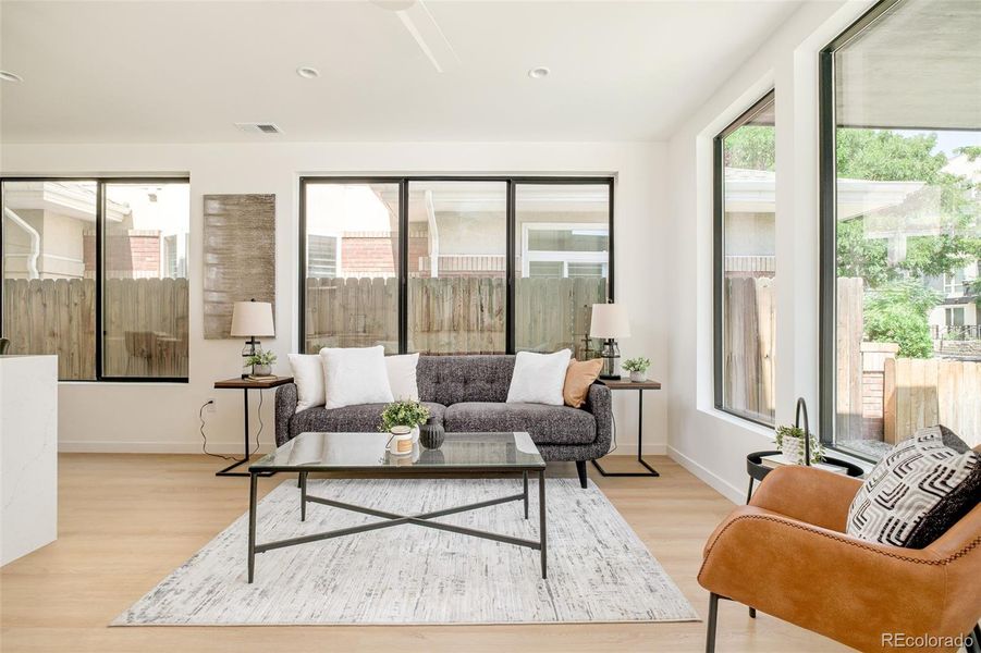 Furnished interior view inside a new home in , Denver (Image 15).