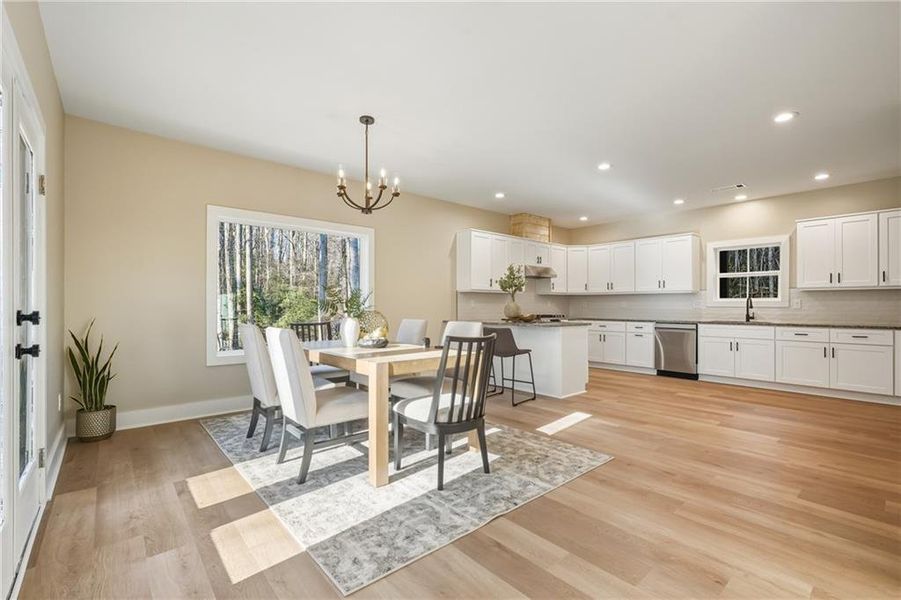 Furnished interior view inside a new home in , Ellijay (Image 34).