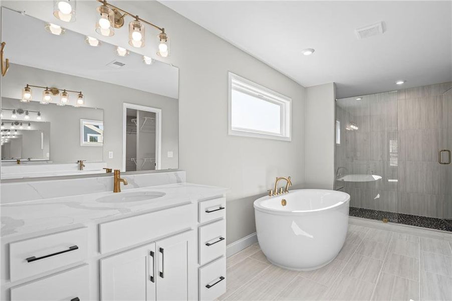 Furnished interior view inside a new home in Governor’s Preserve, Canton (Image 11).