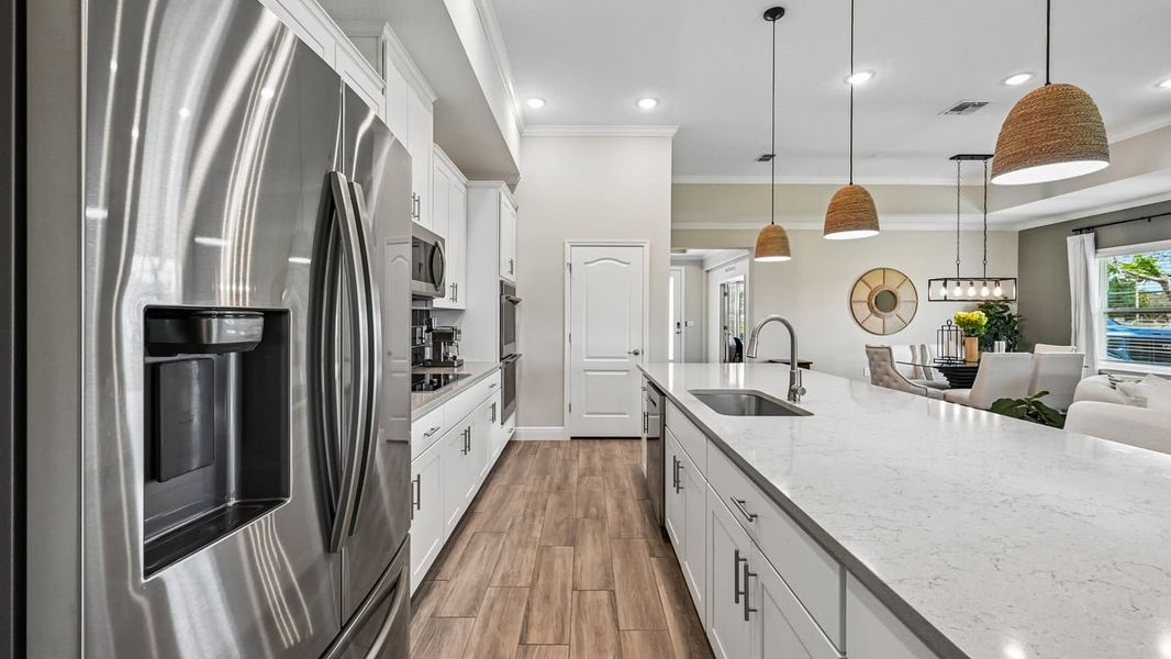 Furnished interior view inside a new home in Vero Lake Estates, Vero Beach (Image 23).