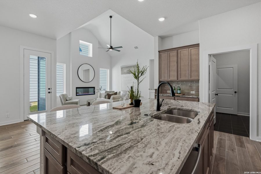 Furnished interior view inside a new home in The Crossvine, Schertz (Image 17).