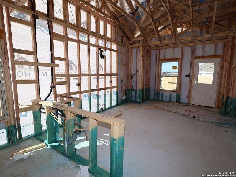 In-progress construction of a new home in Meadows at Clear Springs, New Braunfels, TX (Image 32).