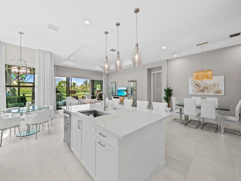 Furnished interior view inside a new home in , Boynton Beach (Image 4).