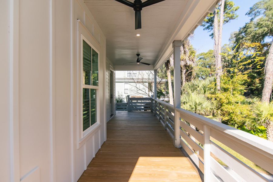 Exterior details and patio area of a home in , Edisto Island (Image 25).