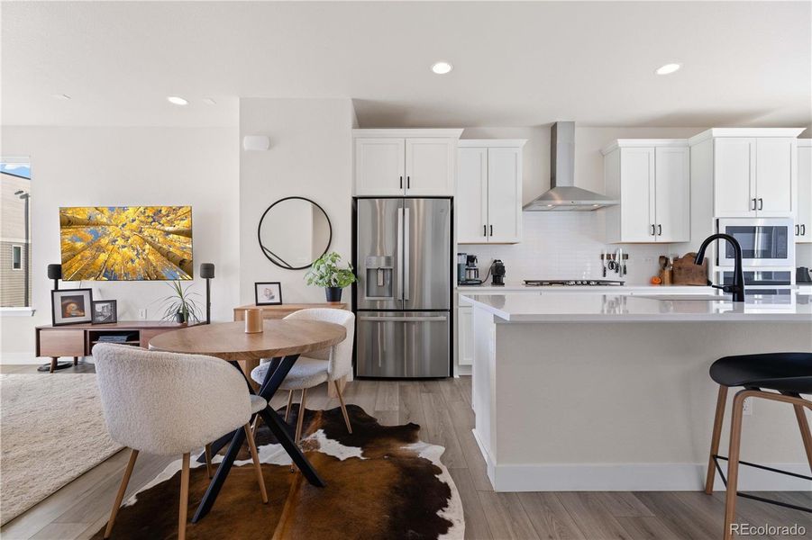 Furnished interior view inside a new home in Haskins Station, Arvada (Image 32). Furnished interior view inside a new home in Haskins Station, Arvada (Image 32).