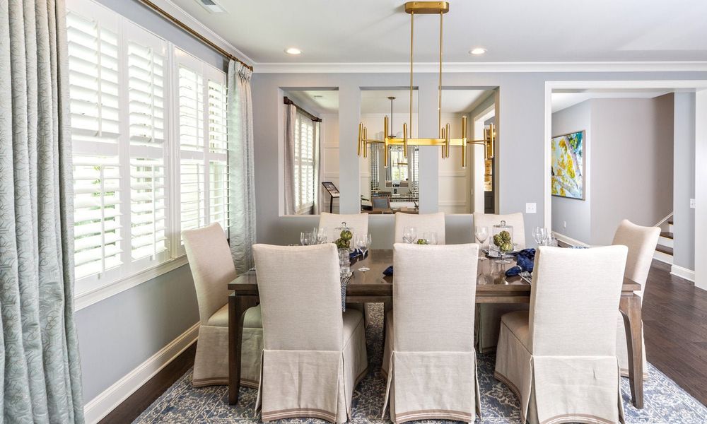 Representative furnished interior of a home built from the Coronado by Classica Homes in Weddington Grove, Weddington (Image 14).