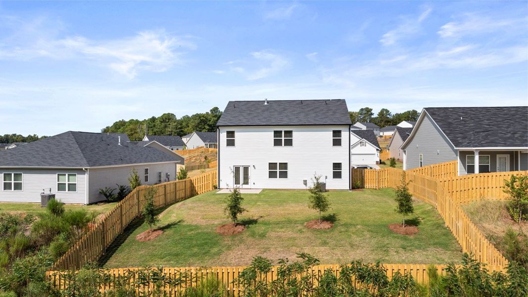Front exterior of a new home in Captain's Corner, Grovetown, GA, highlighting curb appeal (Image 17).