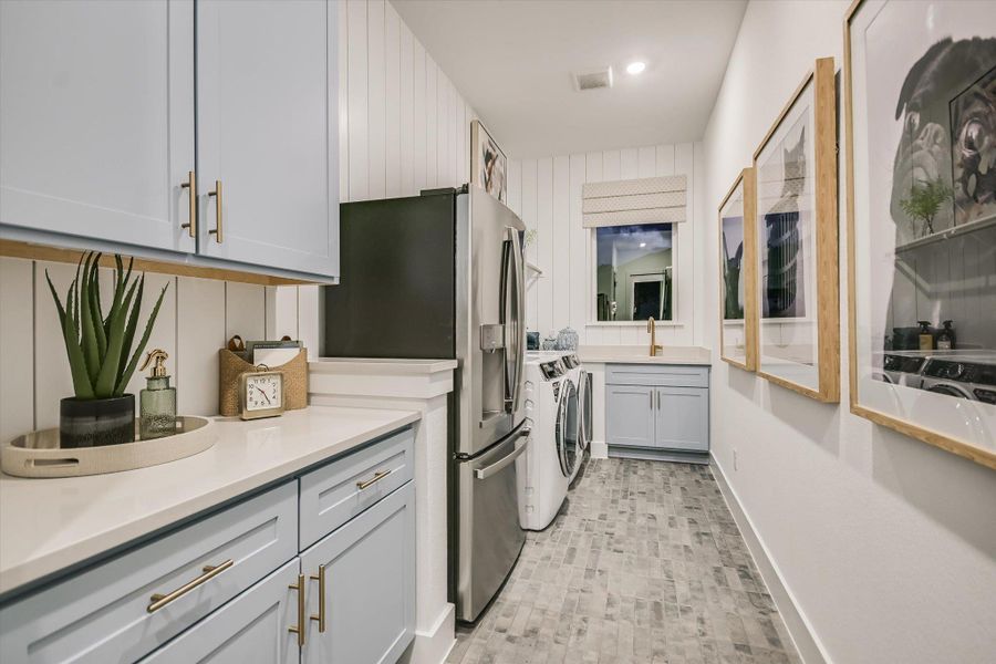 Furnished interior view inside a new home in , Driftwood (Image 18).
