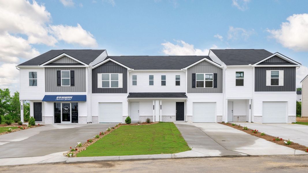Representative exterior photo of a completed home built from the Altamont Townhome by D.R. Horton in Owensby Farms Townhomes, Dayton, TN (Image 2).