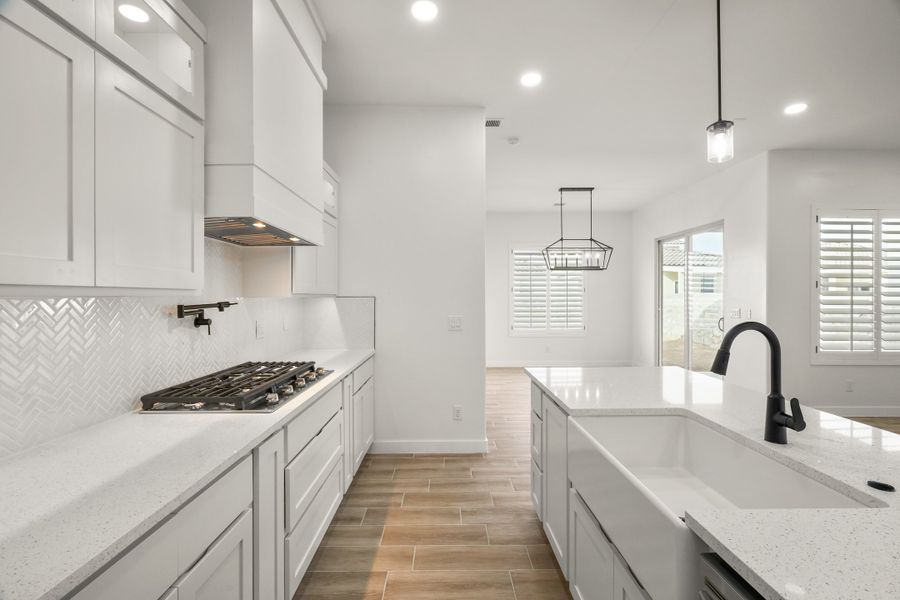 Furnished interior view inside a new home in Paseo Del Este Unit 9, El Paso (Image 6). Furnished interior view inside a new home in Paseo Del Este Unit 9, El Paso (Image 6).