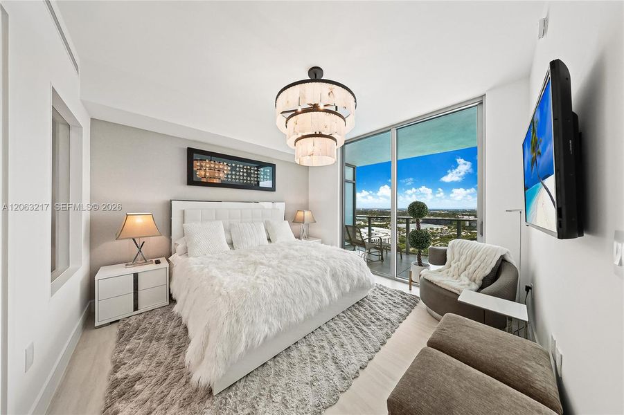 Furnished interior view inside a new home in , Miami (Image 16). Furnished interior view inside a new home in , Miami (Image 16).