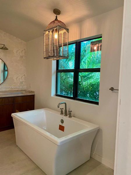 Furnished interior view inside a new home in , Miami (Image 27).