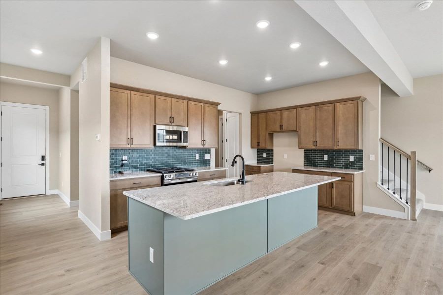 Furnished interior view inside a new home in Aspen Meadows-4, Colorado Springs (Image 7).