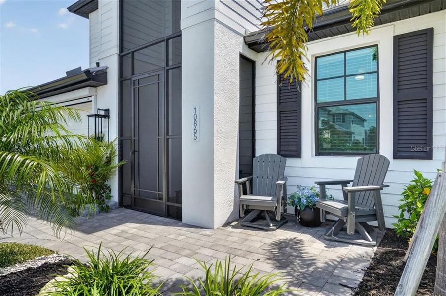 Exterior details and patio area of a home in , Venice (Image 3). Exterior details and patio area of a home in , Venice (Image 3).