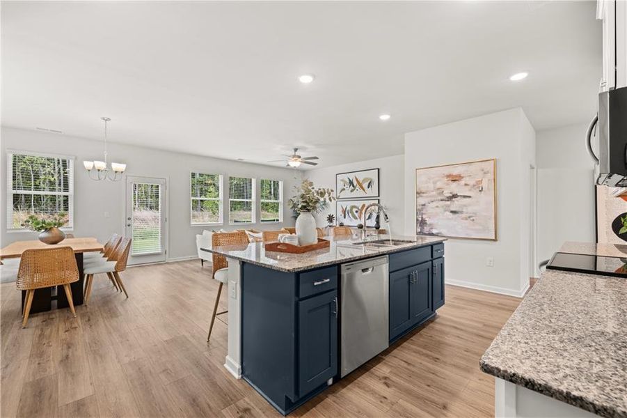 Furnished interior view inside a new home in The Retreat at Walden Park, Jonesboro (Image 18).