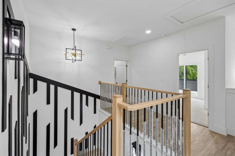 Accent wall, second story Accent wall, second story