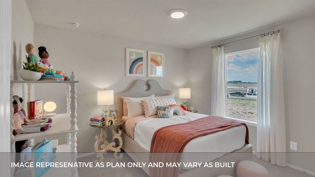 Furnished interior view inside a new home in Trails at Wildhorse, Austin (Image 23).