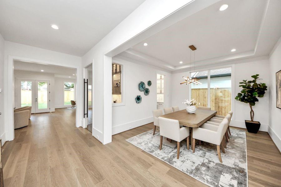 Furnished interior view inside a new home in , Houston (Image 7).