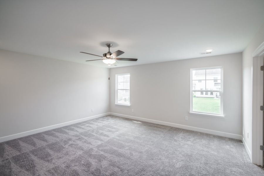 Representative unfurnished interior of a home built from the The Harrison by Cothran Homes in Holly Ridge, Greenville (Image 41). Representative unfurnished interior of a home built from the The Harrison by Cothran Homes in Holly Ridge, Greenville (Image 41).