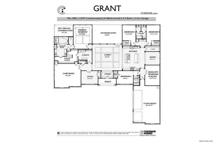 2D floor plan layout of this home in Caliza Reserve, Boerne, TX (Image 4). 2D floor plan layout of this home in Caliza Reserve, Boerne, TX (Image 4).