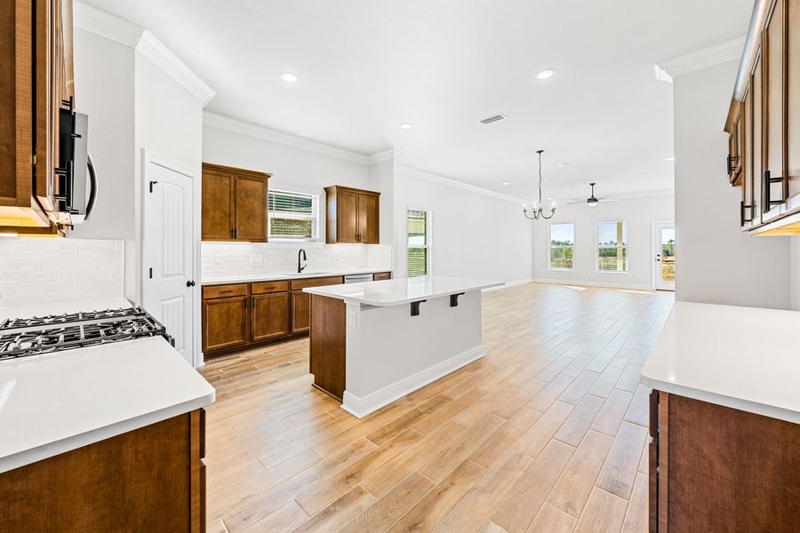 Furnished interior view inside a new home in The Bluffs at Lafayette, Freeport (Image 8).