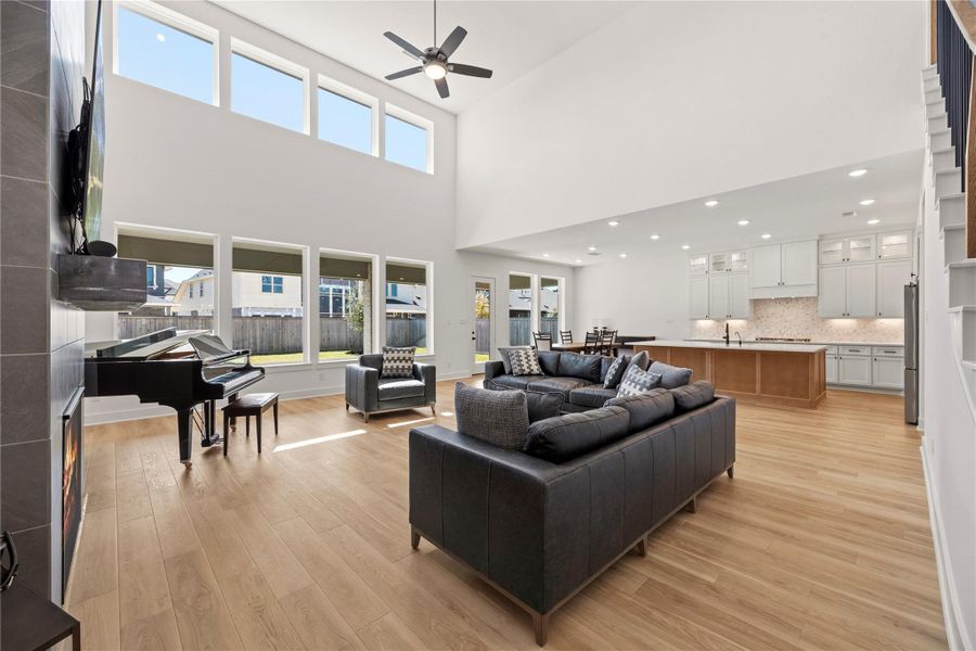Furnished interior view inside a new home in Bridgeland, Cypress (Image 15).