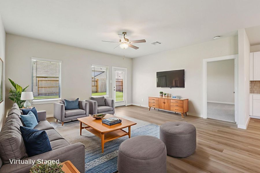 Photo is not of the actual home, but is an inspirational photo of builder’s model home and may depict options, furnishings, and/or decorator features that are not included