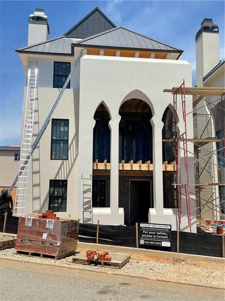 In-progress construction of a new home in , Fayetteville, GA (Image 4).