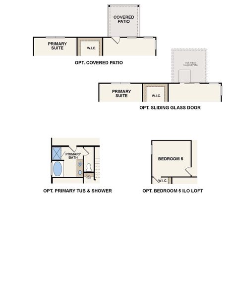 2D floor plan layout of this home in Paloma at Sanford Farms, Waller, TX (Image 4).