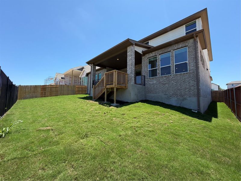 Rear of Home and Private Backyard Rear of Home and Private Backyard