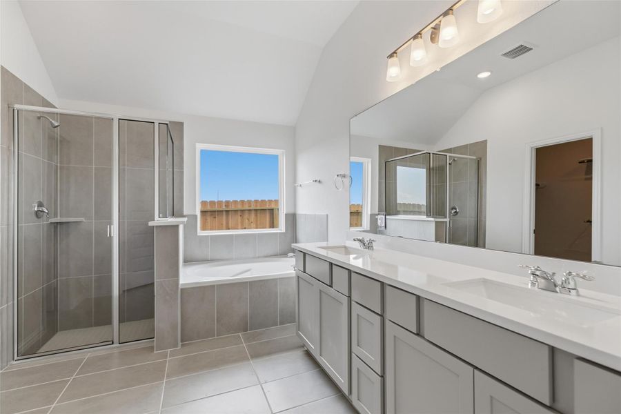 Furnished interior view inside a new home in Westland Ranch, League City (Image 13).