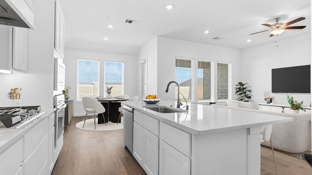 Furnished interior view inside a new home in Davis Harbor, League City (Image 5).
