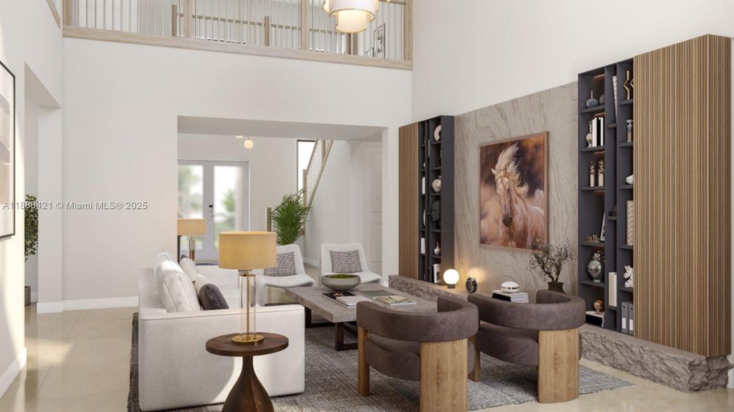 Furnished interior view inside a new home in Killian Grove, Miami (Image 5).