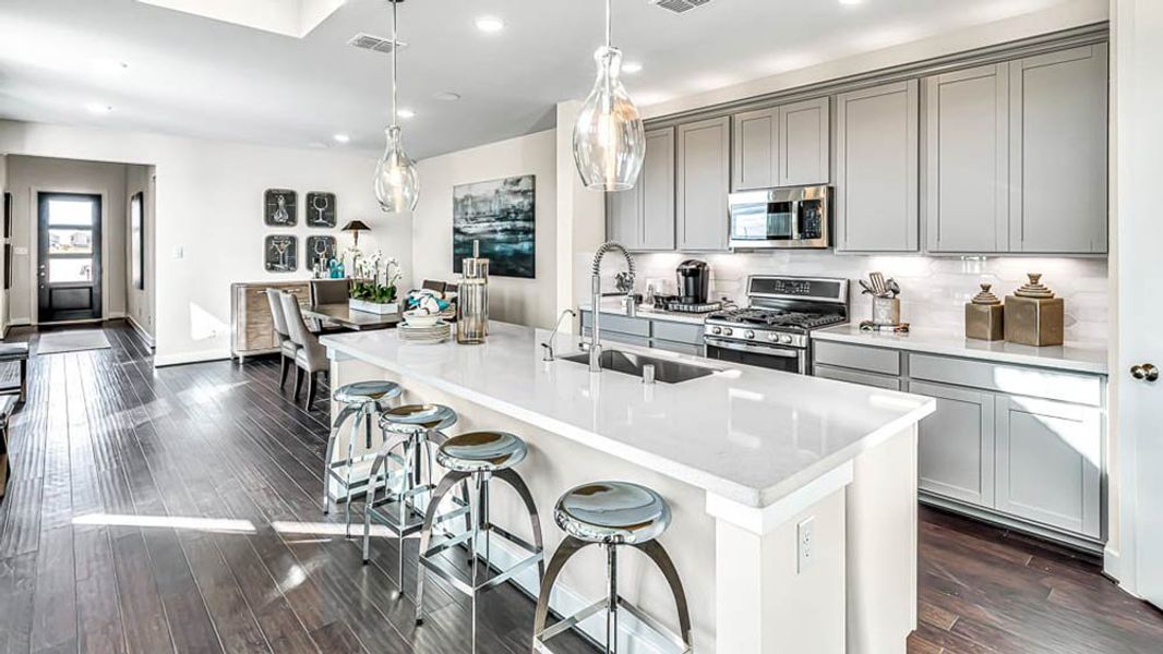 Furnished interior view inside a new home in Avalon at Cypress, Cypress (Image 8).