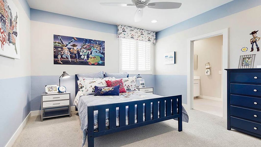 Representative furnished interior of a home built from the 45RM6 by Taylor Morrison in Almeria at Rancho Mercado, Surprise (Image 11).