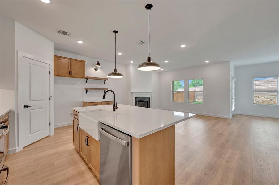 Furnished interior view inside a new home in Aspire at Reunion, Newark (Image 11).