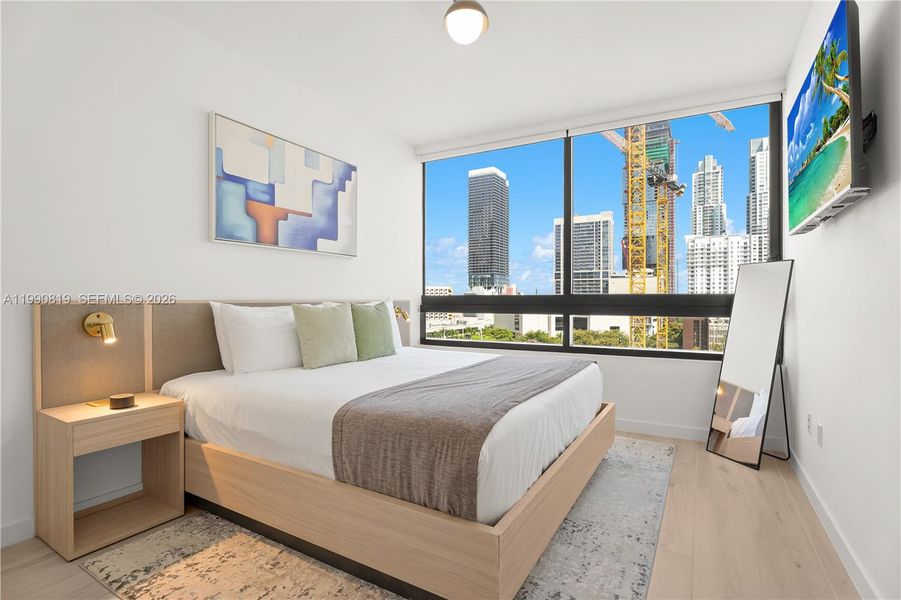 Furnished interior view inside a new home in , Miami (Image 16).